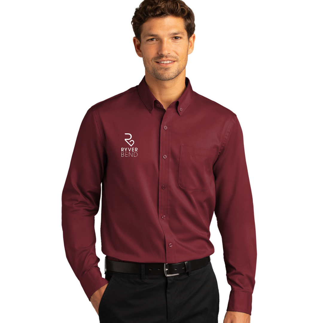 RyverBend - Port Authority® Long Sleeve SuperPro React™ Twill Shirt