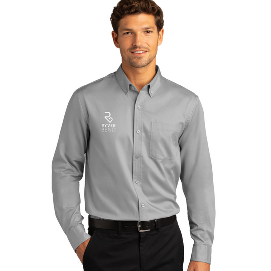 RyverBend - Port Authority® Long Sleeve SuperPro React™ Twill Shirt