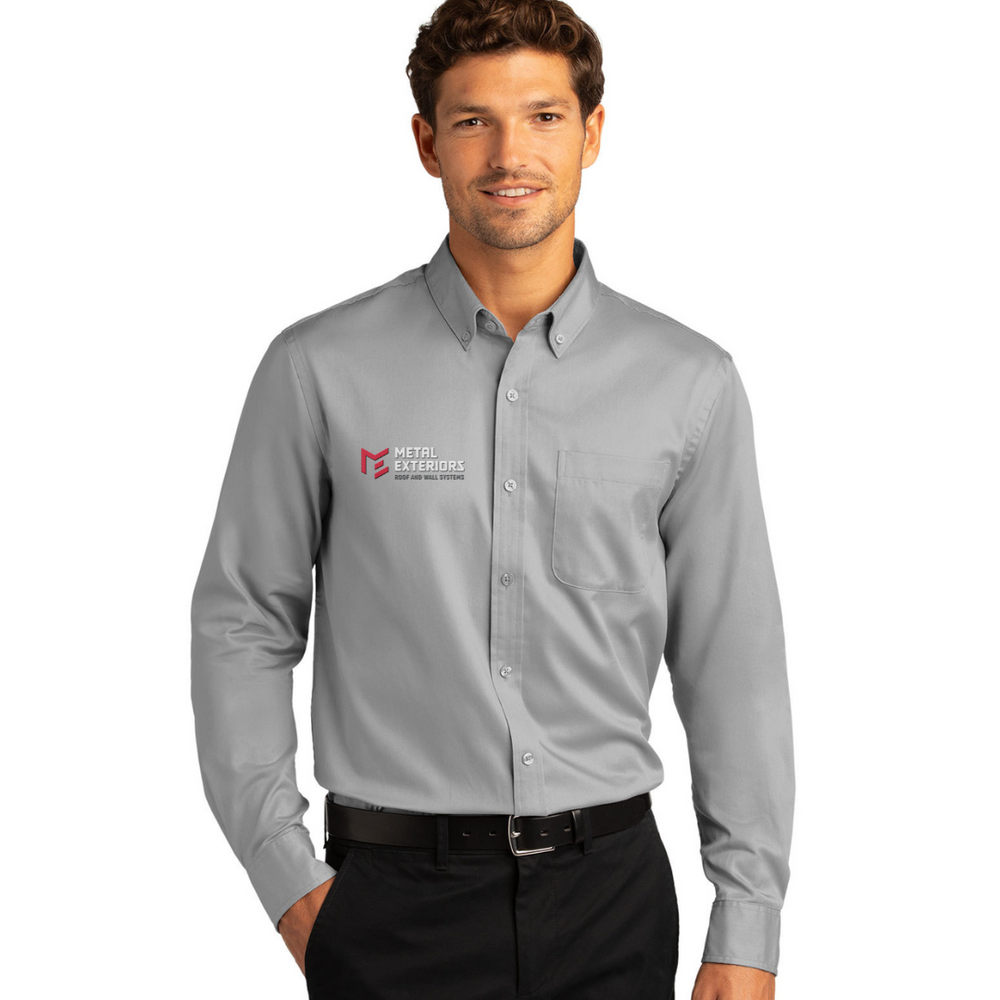 Metal Exteriors - Port Authority® Long Sleeve SuperPro React™ Twill Shirt