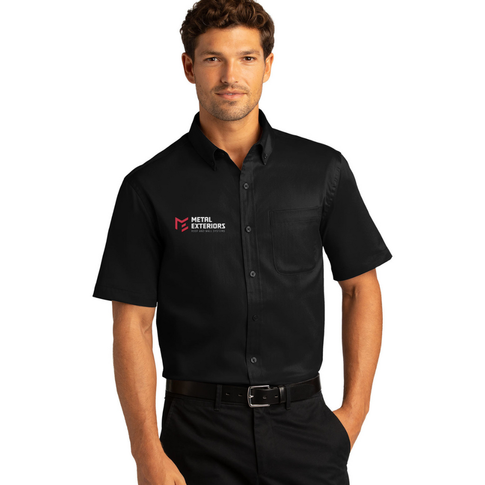 Metal Exteriors - Port Authority® Short Sleeve SuperPro React™Twill Shirt