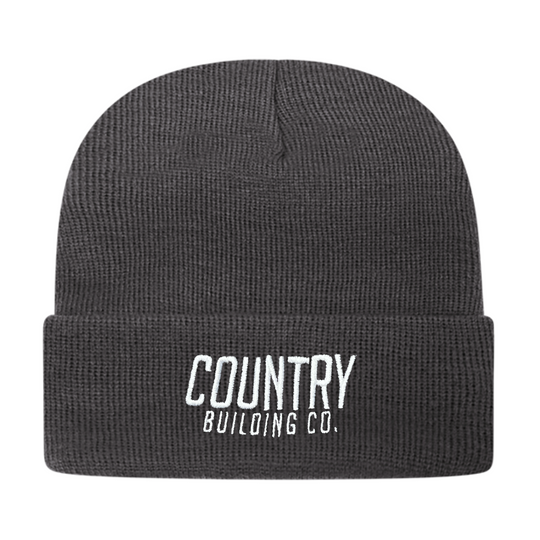 Country Building - Knit Cap with Cuff