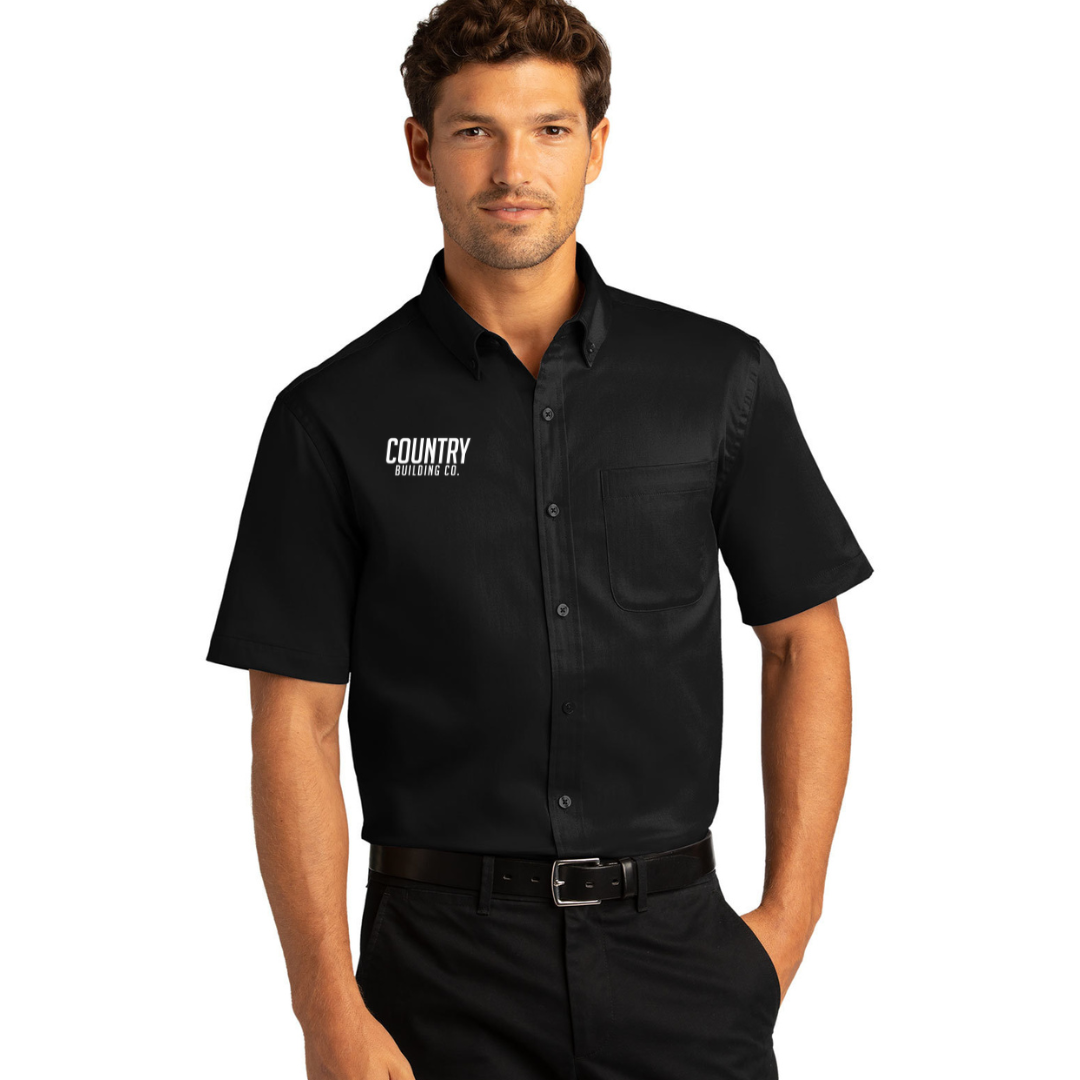 Country Building - Port Authority® Short Sleeve SuperPro React™Twill Shirt