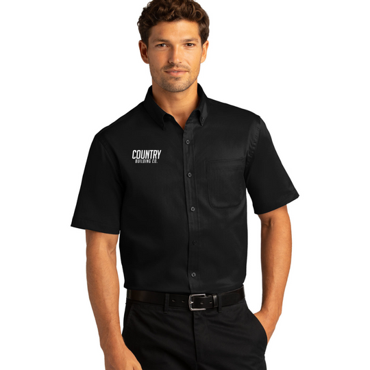 Country Building - Port Authority® Short Sleeve SuperPro React™Twill Shirt