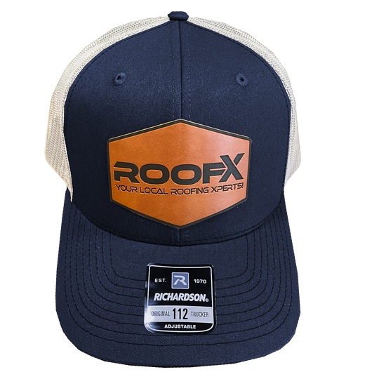 RoofX - Richardson Snapback Trucker Cap - 112 Leather Patch