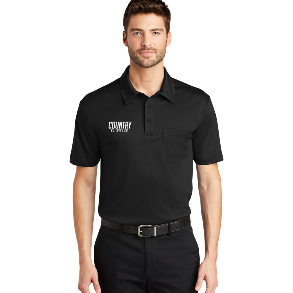 Country Building - Port Authority® Silk Touch™ Performance Pocket Polo